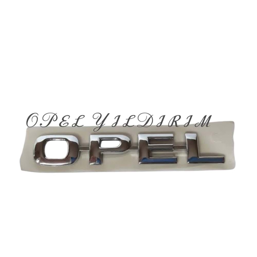 Opel Vectra B Arka Bagaj Kapağı Opel Yazısı Krom Gm Orjinal 126551