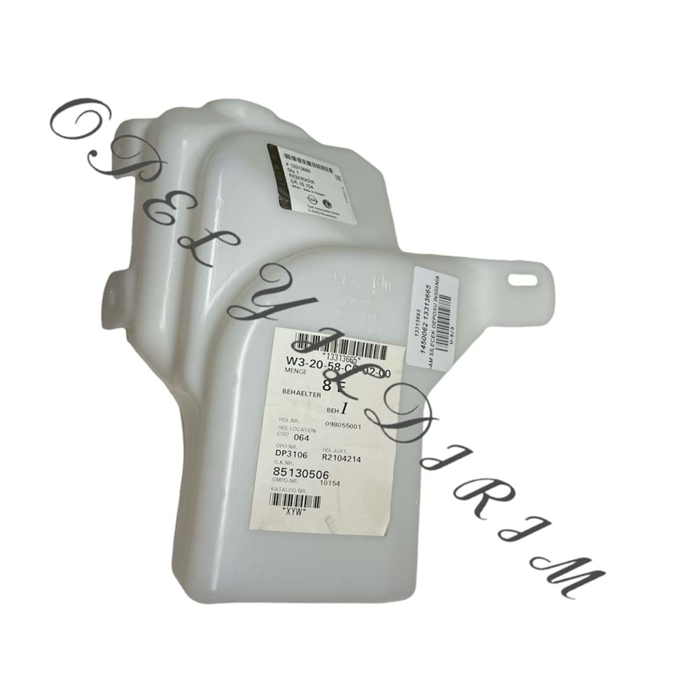 Opel İnsignia A Far Yıkamalı Cam Silecek Deposu Gm Orjinal 13313665