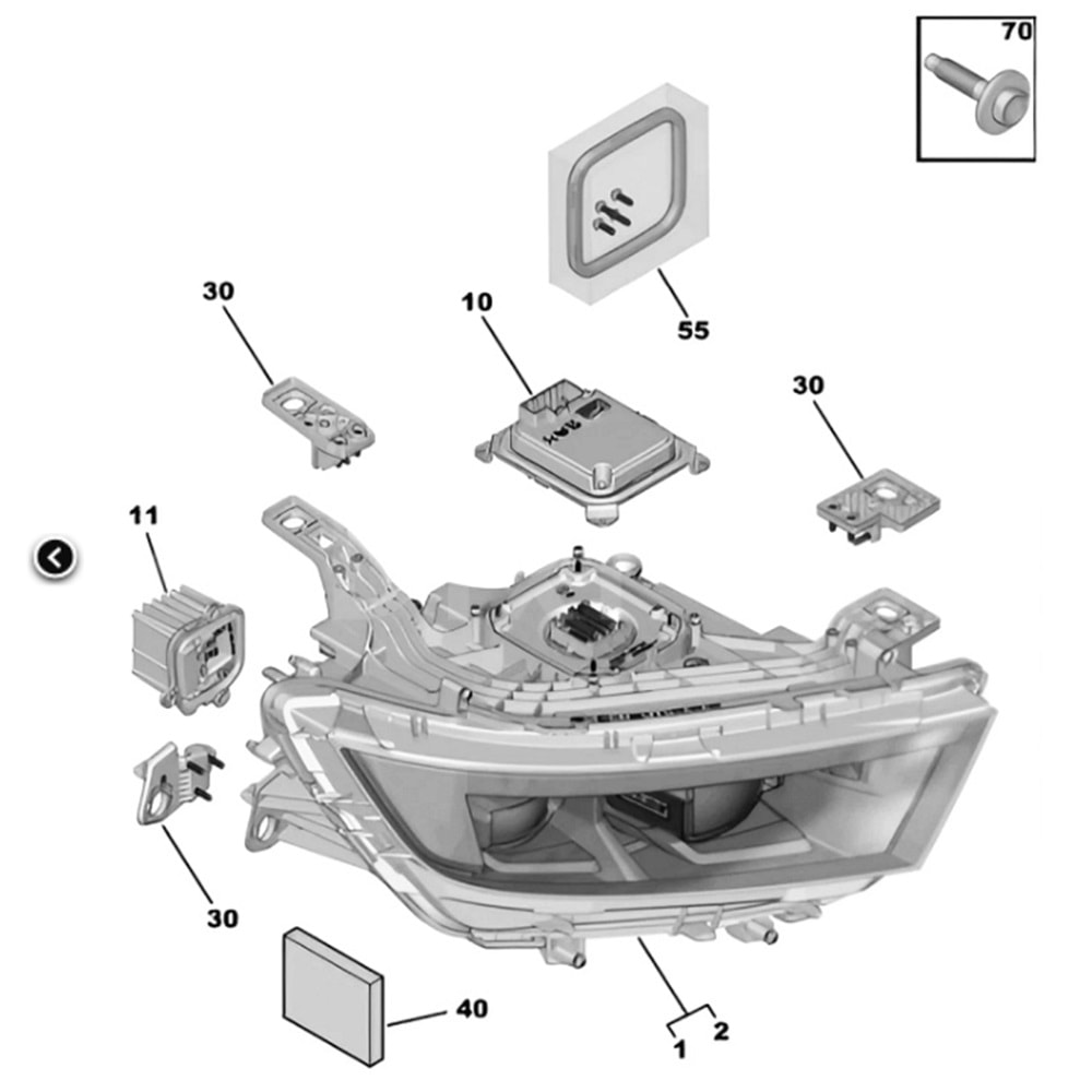 Opel Astra L Led Far Beyni Gm Orjinal 1685540480