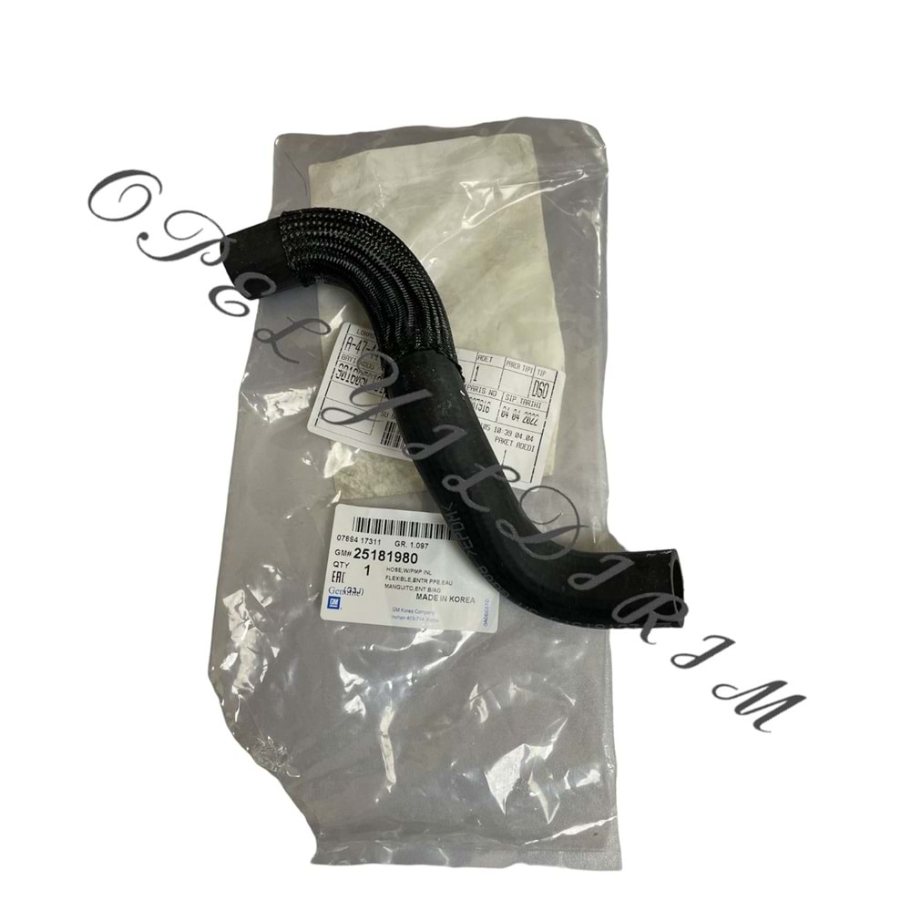 Opel Antara Su Pompası Hortumu Gm Orjinal 25181980