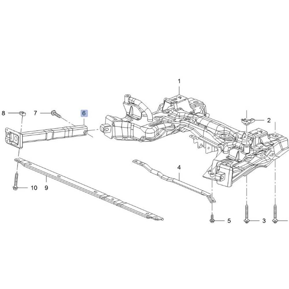 Opel Crossland X Ön Sol Şase Darbe Emici Gm Orjinal 3637280