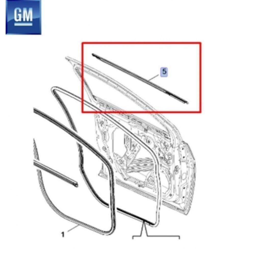 Opel Astra K Sol Ön Cam Dış Sıyırıcı Fitili Gm Orjinal 39079236