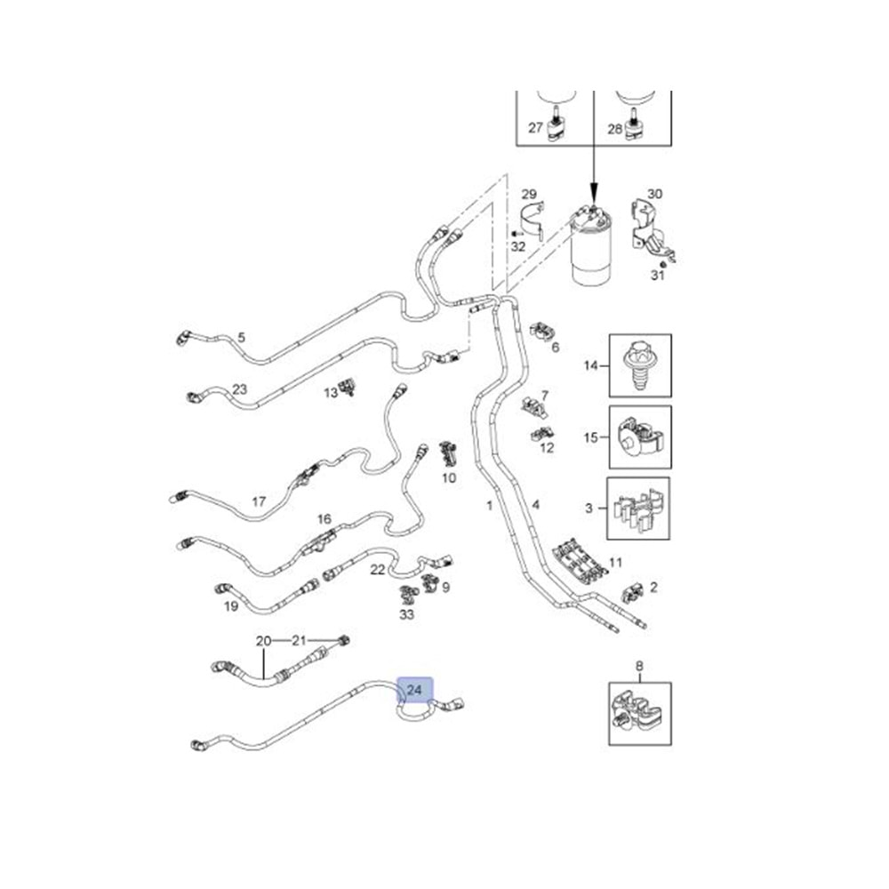Opel Corsa D 1.3 Dizel Yakıt Geri Dönüş Hortumu Gm Orjinal 55573418