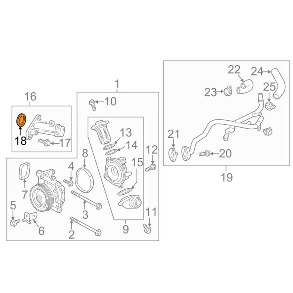 Opel Astra J 1.6 Dizel Termostat Kütük Oringi Gm Orjinal Marka 55574006