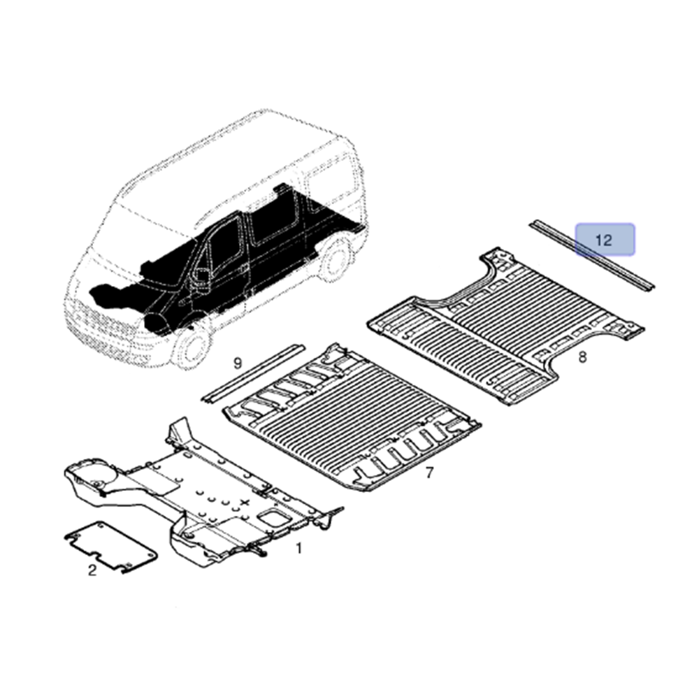 Opel Movano A Arka Taban Paspası Gm Orjinal 9160940