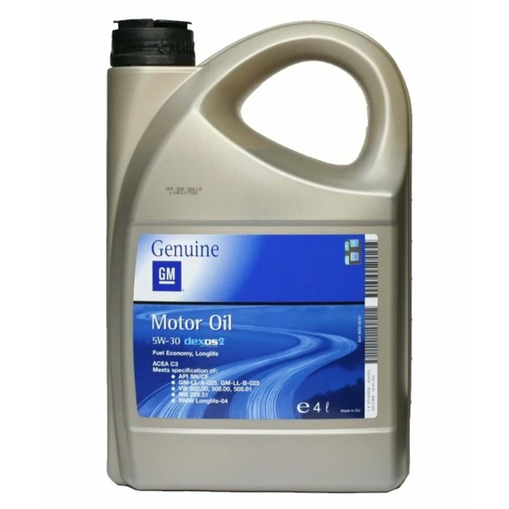 5W30 Dexos-4 Litre Gm Orjinal 93165556