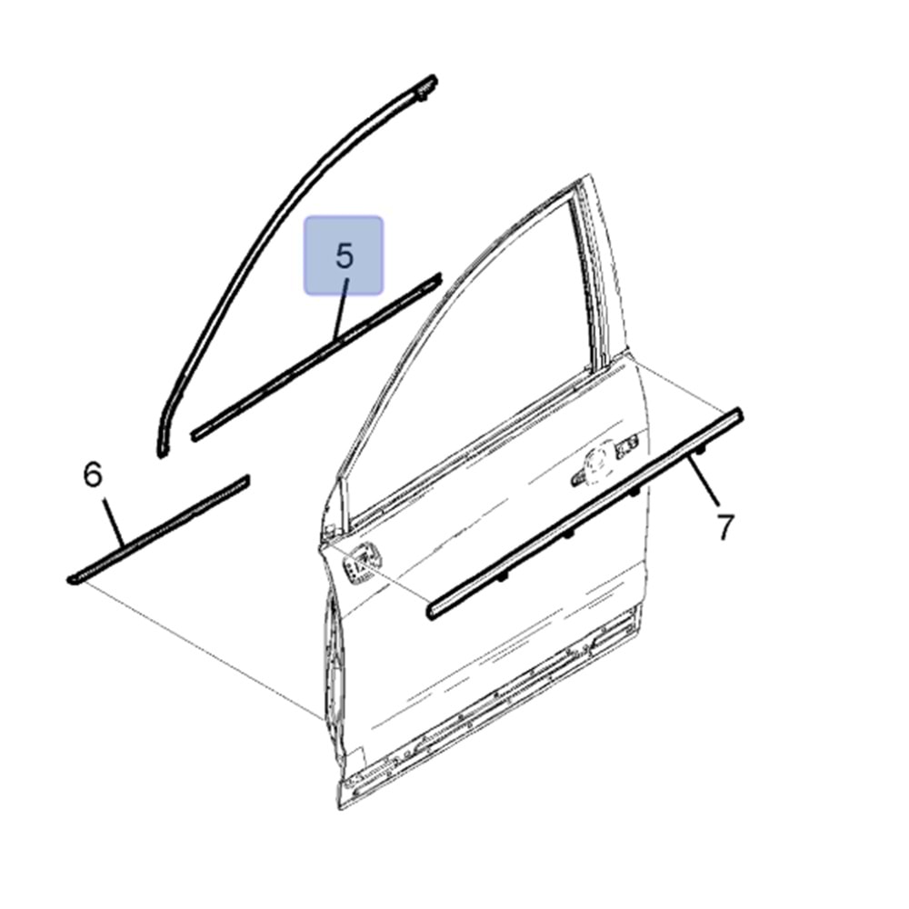 Chevrolet Captiva C100 Cam Sıyırıcı Fitili Sol Gm Orijinal 96630770