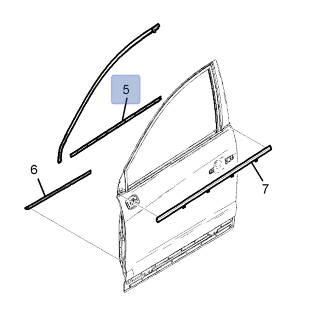Chevrolet Captiva C100 Cam Sıyırıcı Fitili Sağ Gm Orijinal 96630771