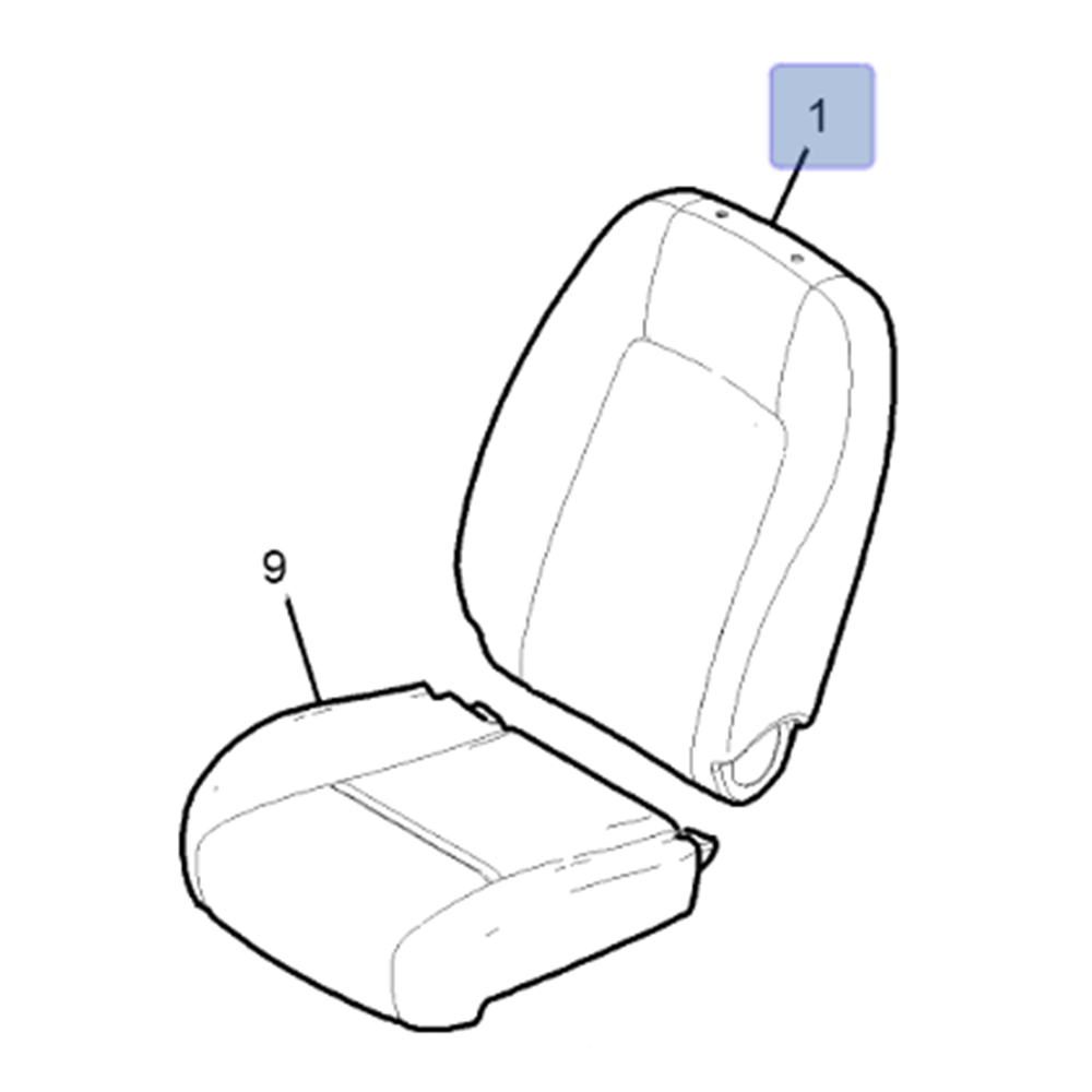 Chevrolet Captiva C100 Sol Ön Koltuk Sırt Kısmı Gm Orijinal 96953486
