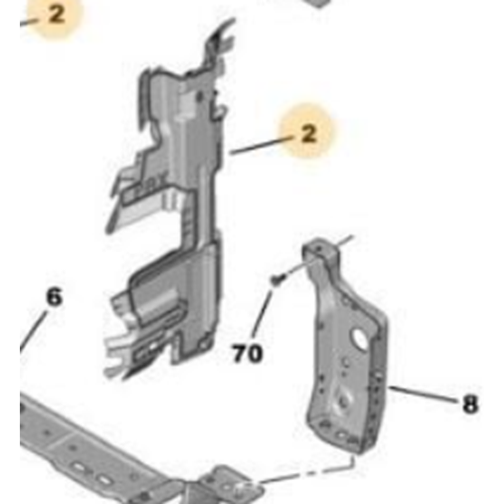 Peugeot 3008 II Yan Hava Yönlendiricisi Psa Orjinal 9810922280