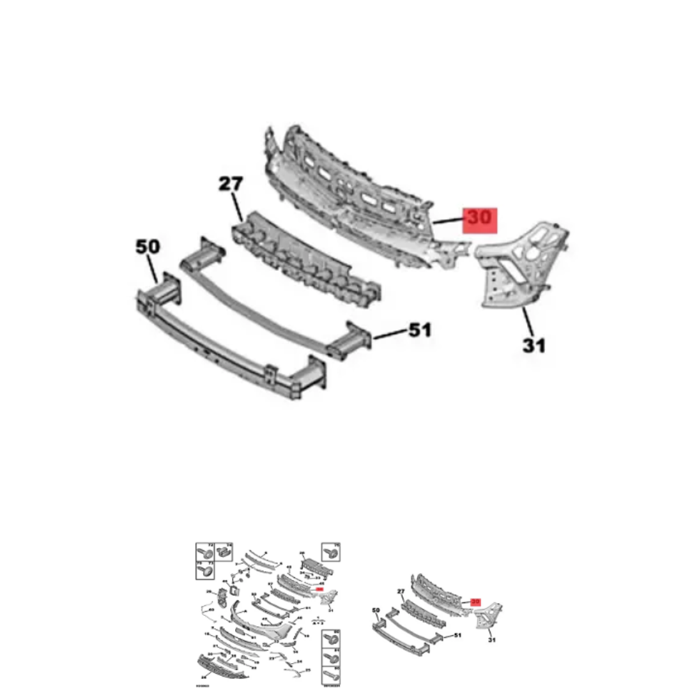 Opel Grandland X Panjur İçi Gm Orjinal 98407888XT
