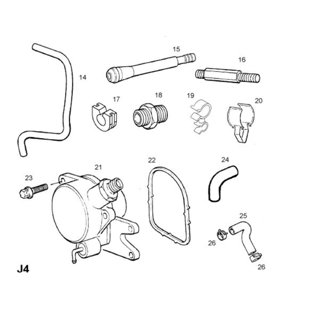 Opel Vectra B 2.0 Dizel Vakum Pompa Contası Akd Marka 90528598