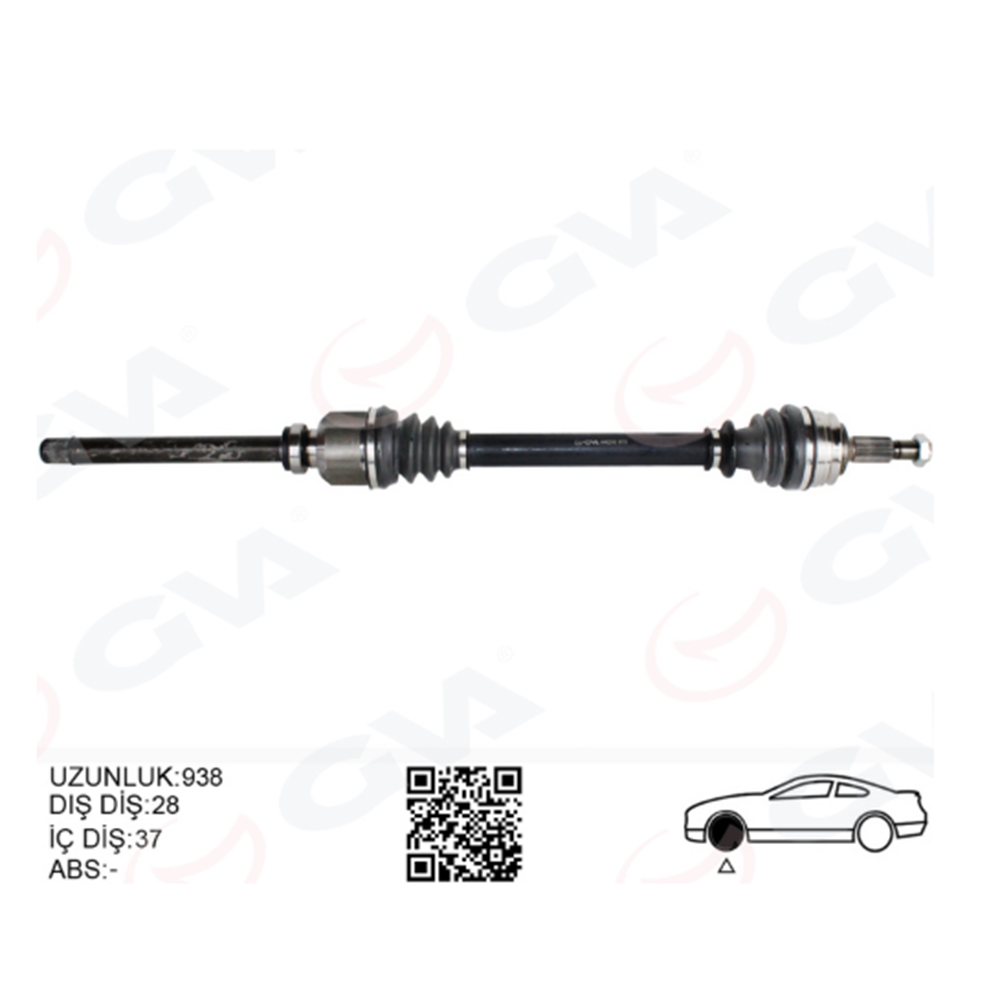 Opel Grandland X Sağ Aks Gva Marka 9677570880