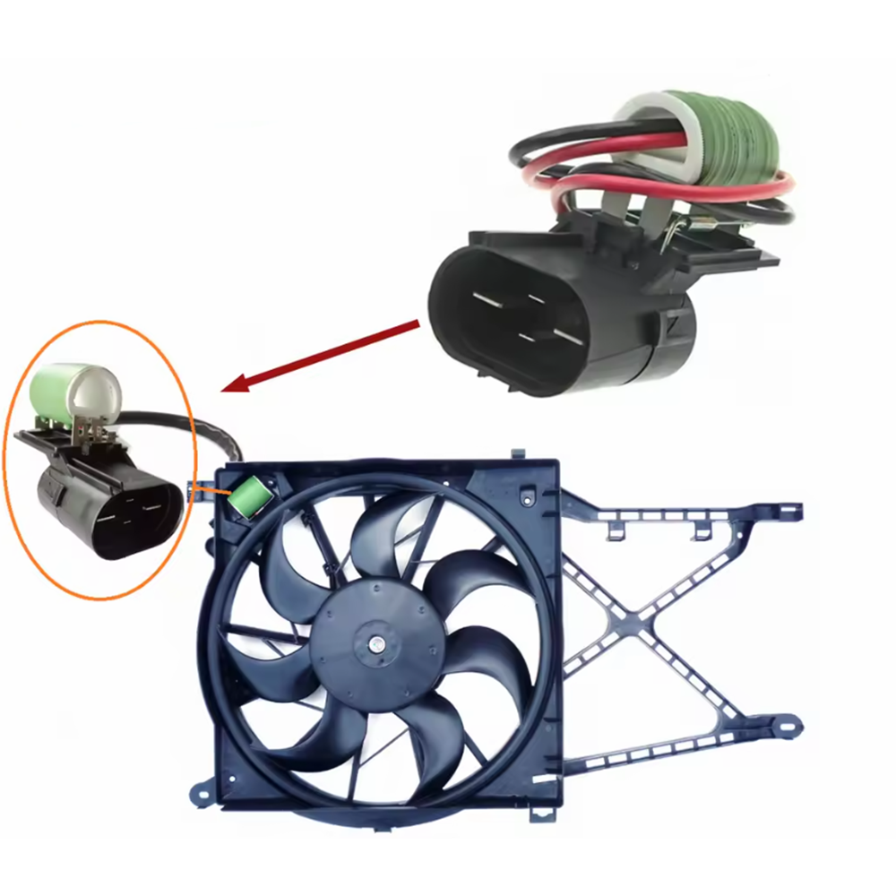 Opel Astra G Radyatör Fan Rezistanı Tek 4 Soketli İthal Marka 6341168