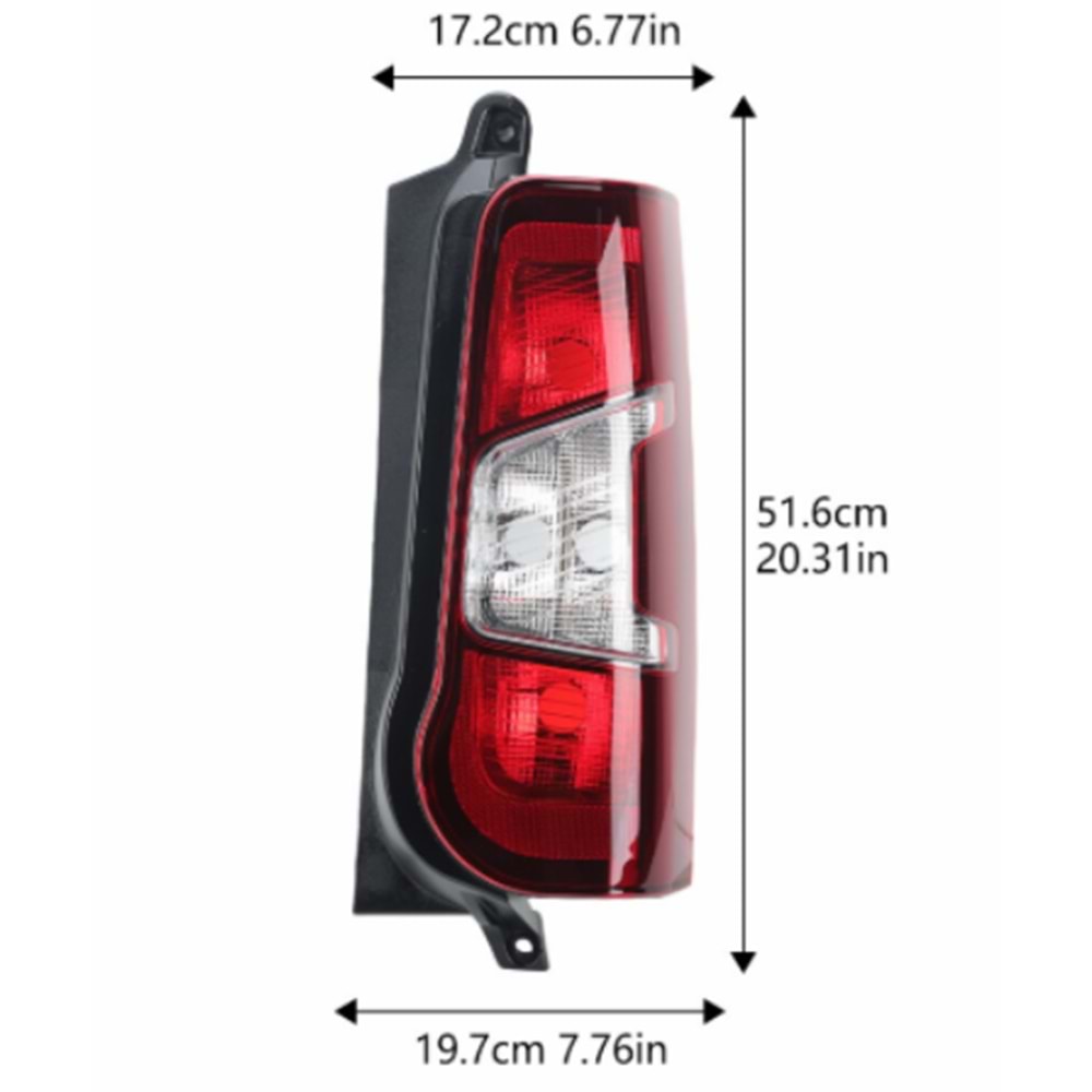 Opel Combo E Sağ Arka Stop Çift Bagaj İthal Marka 9820554880