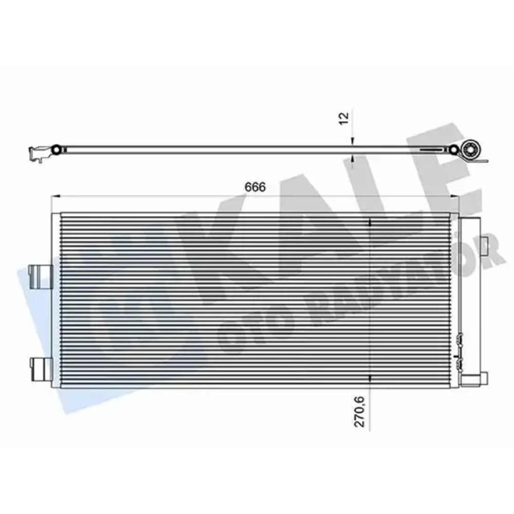 Opel Corsa E 1.4 Klima Radyatörü Kale Marka 39059785
