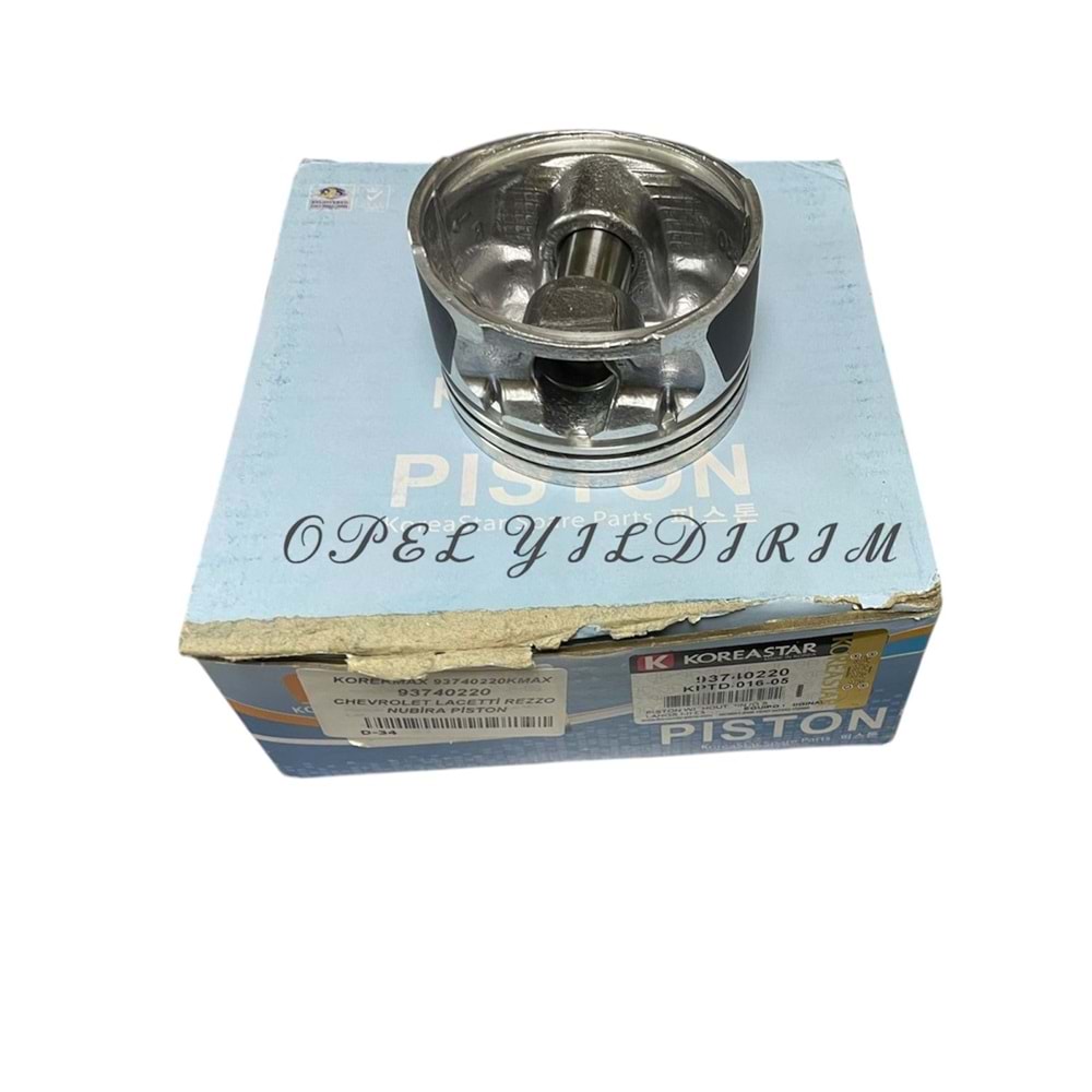 Chevrolet Rezzo 1.6 16V Piston Takımı 0.50 Korea Marka 93740220