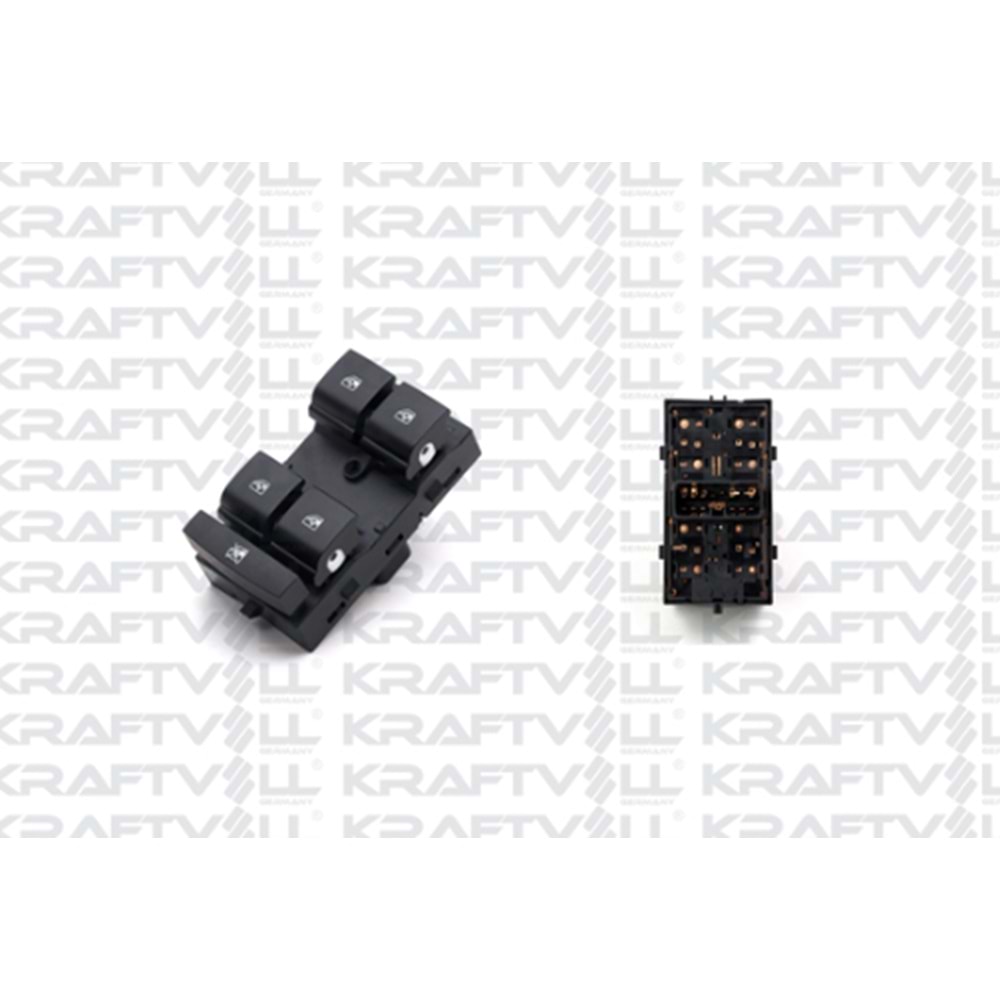 Chevrolet Aveo T300 Sol Ön 4`lü Cam Açma Kapama Düğmesi Kraftvoll Marka 95188244