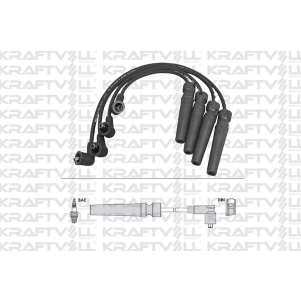 Chevrolet Lacetti 1.4 16V Doch Buji Kablo Takımı Kraftvoll Marka 96450249