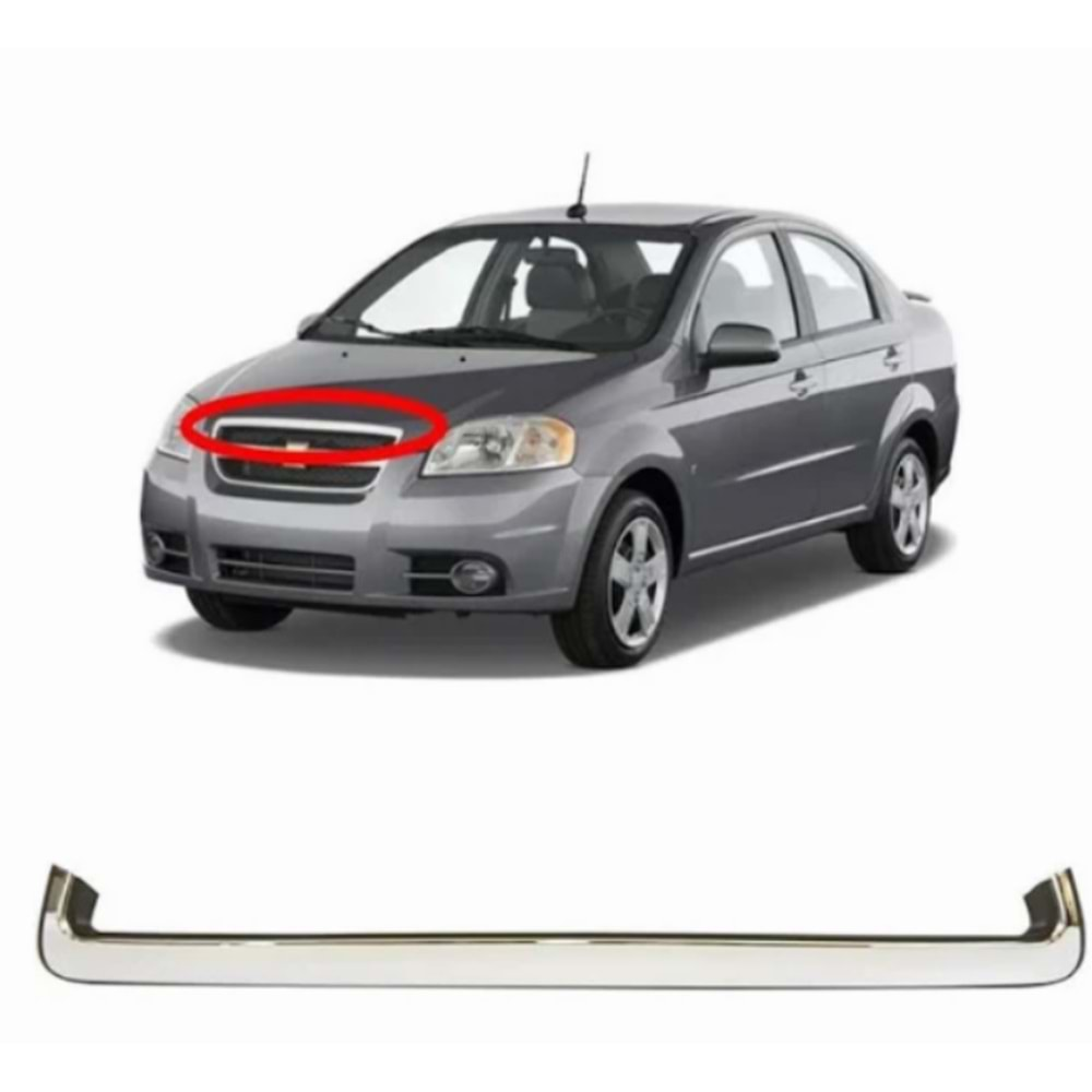 Chevrolet Aveo T250 Nb Üst Panjur Nikelajı Kromlu Mette Marka 96852700