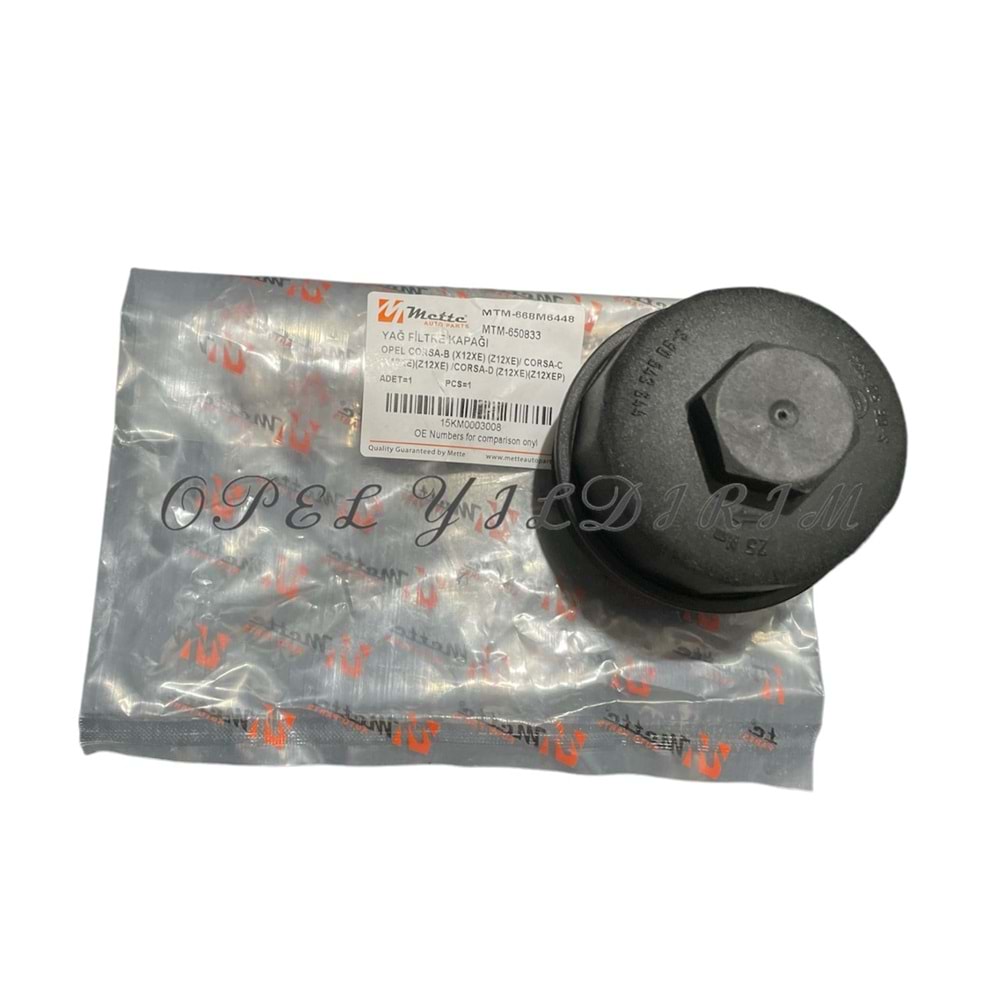 Opel Corsa B Yağ Filtre Kabı Mette Marka 0650833