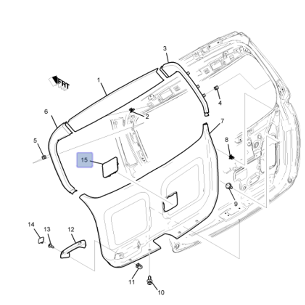 Chevrolet Captiva C140 Bagaj Havalandırma Kapağı Muadil Marka 20893880