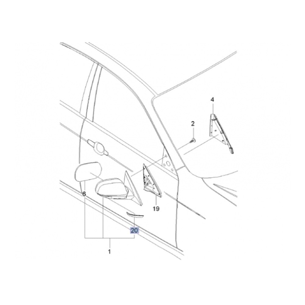 Chevrolet Epica Sol Ayna Sinyali Nrg Marka 96634351