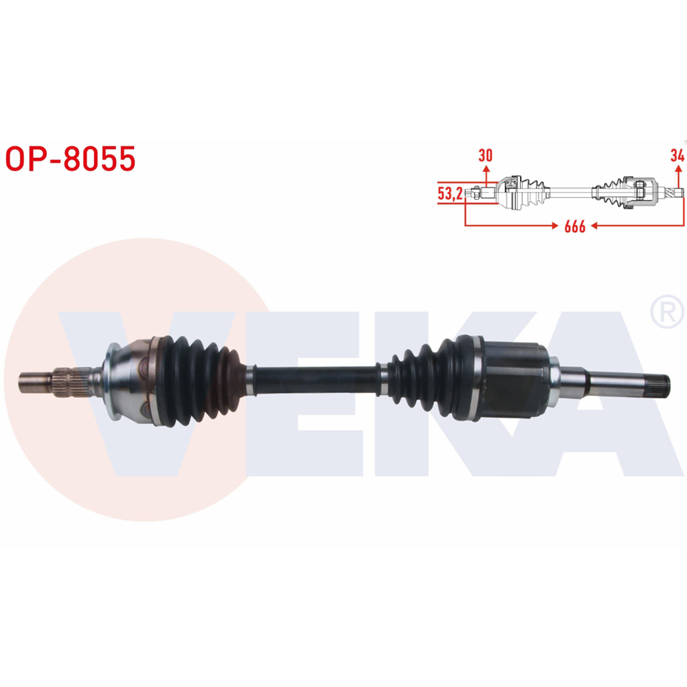 Opel İnsignia A 1.6 Dizel Sol Aks Veka Marka 13362755