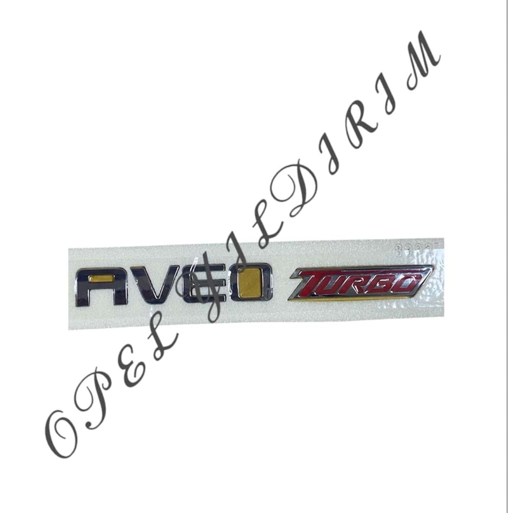 Chevrolet Aveo Turbo Yazısı Yerli Marka 95987861