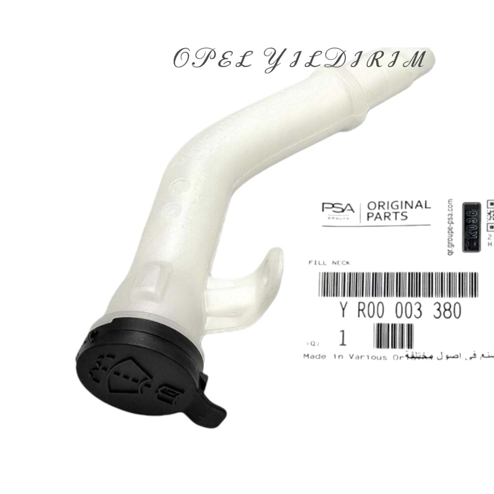 Opel İnsignia B Cam Su Bidonu Dolum Borusu Psa Orjinal YR00003380