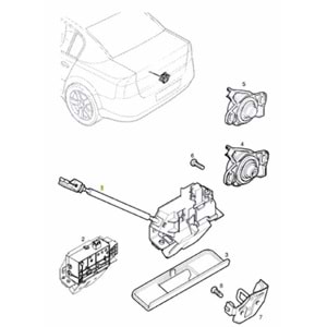 Opel Vectra C Arka Bagaj Kilidi Gm Orjinal Marka 13173563