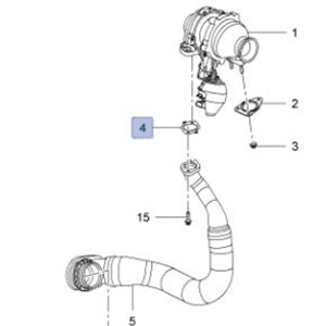 Opel İnsignia A A20Dt Turbo Şarj Boru Contası Gm Orjinal 13247992