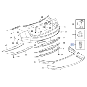 Opel İnsignia A Sw Arka Tampon Braketi Gm Orjinal 13317877