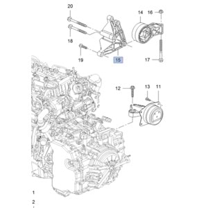 Opel İnsignia A 1.6 Dizel Arka Motor Braketi Gm Orjinal 13341629