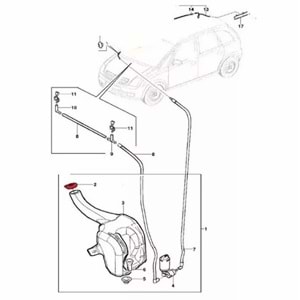 Opel Astra G Su Fiskiye Kapağı Gm Orjinal 90569780