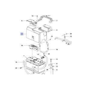 Opel İnsignia B Akü Koruma Plastiği Gm Orjinal 23347542