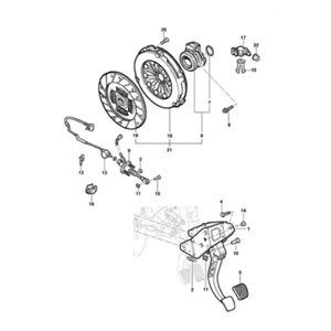 Opel Astra G Debriyaj Pedalı Gm Orjinal 13173772