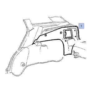 Opel Astra G Hb Sağ Arka Bagaj İç Bakaliti Kapaklı Gm Orijinal 90438990