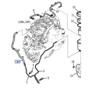 Chevrolet Captiva C100 Yakıt Besleme Giriş Borusu Gm Orjinal 96878465