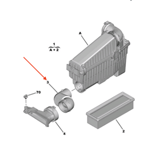 Opel Corsa F Hava Filtre Hortumu Gm Orjinal 9824240080