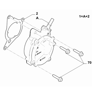 Opel Crossland X Vakum Pompa Contası Psa Orjinal 9835543580