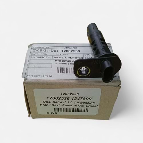 Opel Astra K 1.4 Krank Devir Sensörü Mopar Orjinal 12662533