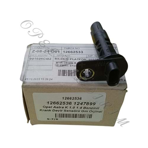 Opel Astra K 1.4 Krank Devir Sensörü Mopar Orjinal 12662533