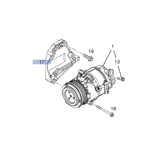 Opel Astra H 1.3 Dizel Klima Kompresör Braketi Gm Orjinal 55569785