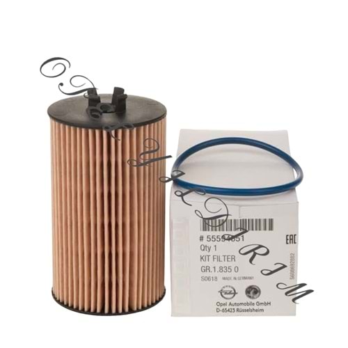 Opel Corsa E 1.2 1.4 Yağ Filtresi Gm Orjinal 55594651