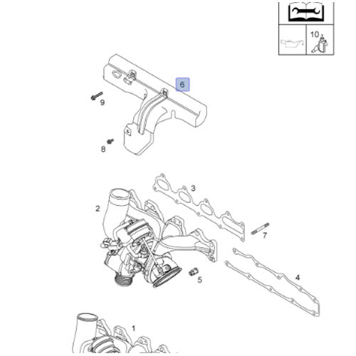 Opel Astra G Eksoz Manifold Isı Koruyucu Gm Orjinal 5849988