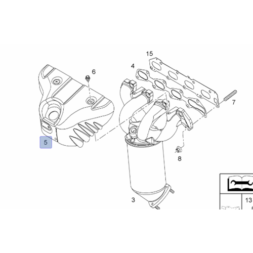 Opel Astra H Z14XEP Eksoz Manifold Isı Koruyucu Gm Orjinal 5850932