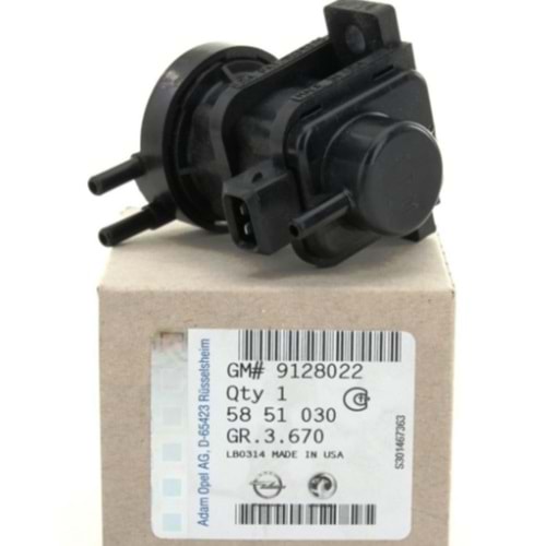 Opel Vectra B 2.0 Dizel Emme Manifolt Selenoid Valfi Gm Orjinal 9128022