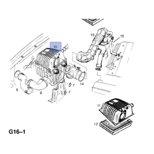 Opel Frontera A Hava Filtre Kazanı Gm Orjinal 91152040