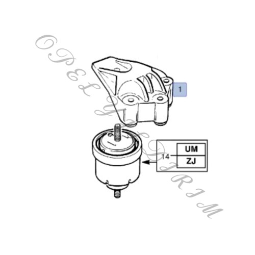 Opel Vectra B X20DTH Motor Kulak Braketi Gm Orijinal 90538041